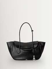 Polo Ralph Lauren Black Blaze Large Leather Shoulder Bag - Image 1 of 5