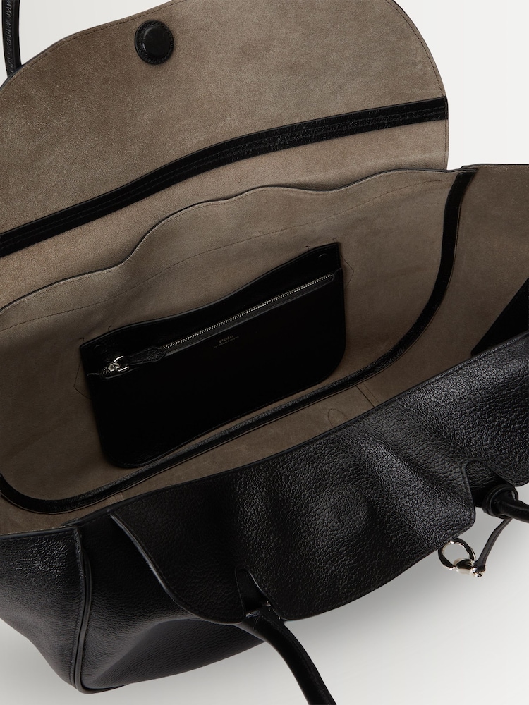 Polo Ralph Lauren Black Blaze Large Leather Shoulder Bag - Image 5 of 5