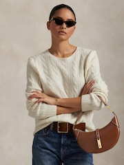 Polo Ralph Lauren Brown Small Leather Saddle Shoulder Bag - Image 2 of 6
