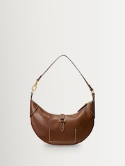Polo Ralph Lauren Brown Small Leather Saddle Shoulder Bag - Image 3 of 6