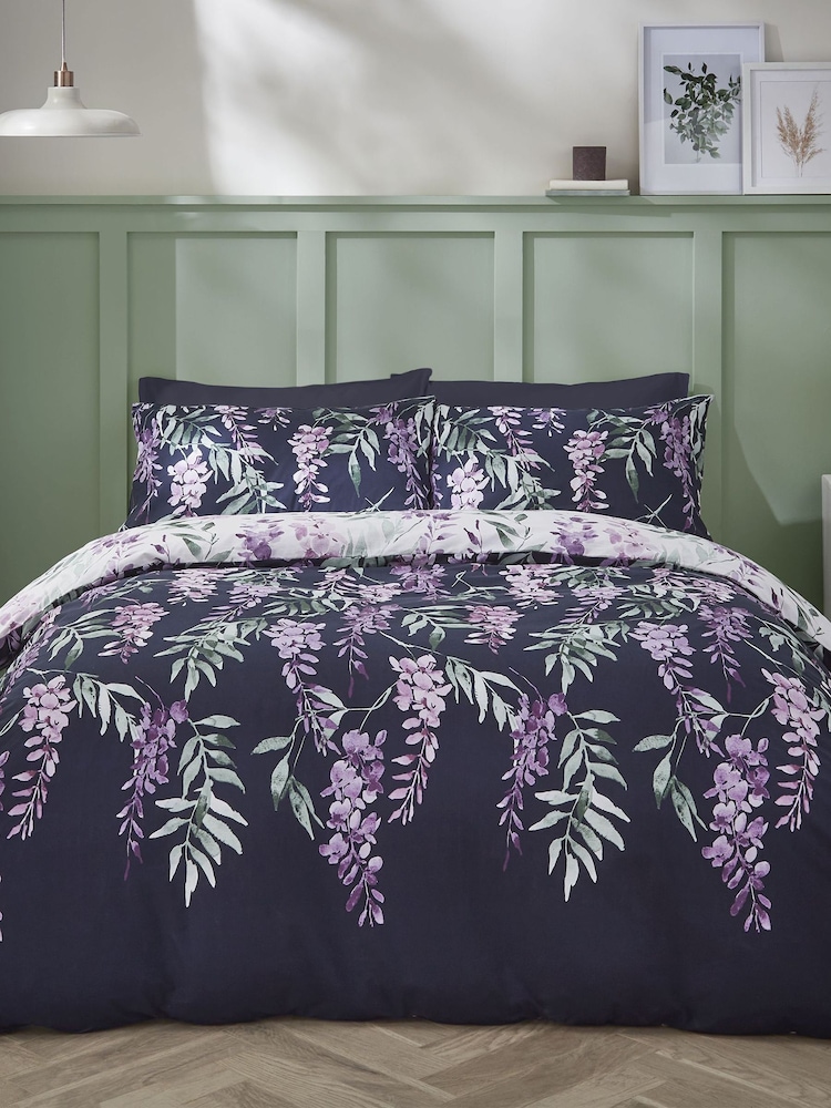 Catherine Lansfield Wisteria Duvet Cover and Pillowcase Set - Изображение 2 из 5