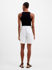 French Connection Alania Lyocell Blend White Shorts - Image 2 of 4