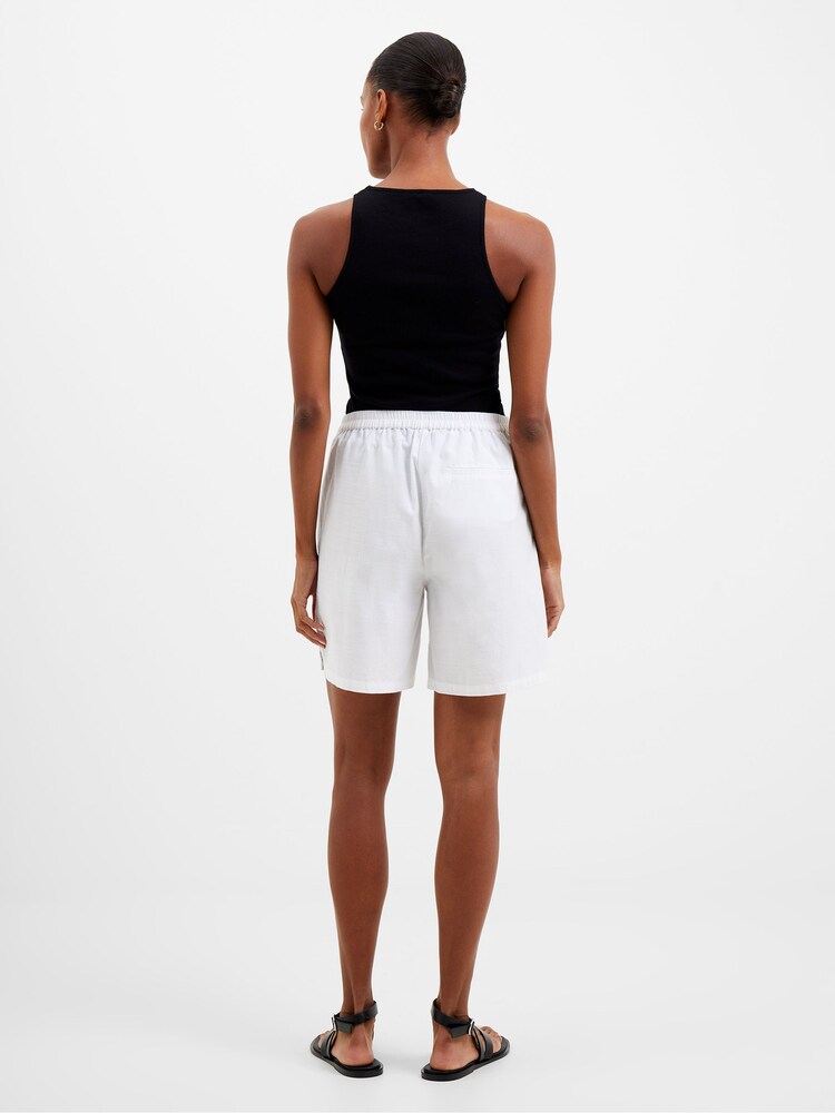 French Connection Alania Lyocell Blend White Shorts - Image 2 of 4