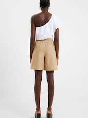 French Connection Natural  Alania Lyocell Blend Shorts - Image 2 of 4