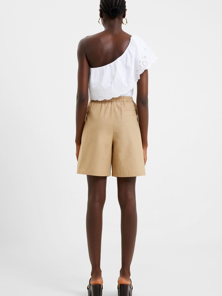 French Connection Natural  Alania Lyocell Blend Shorts - Image 2 of 4