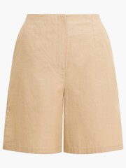French Connection Natural  Alania Lyocell Blend Shorts - Image 4 of 4