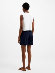 French Connection Blue Alania Lyocell Blend Shorts - Image 2 of 3
