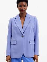 French Connection Blue Whisper Single Breasted Blazer - Image 1 of 3