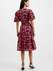 French Connection Pink Felicity Cotton Cut Out Dress - Image 2 of 4