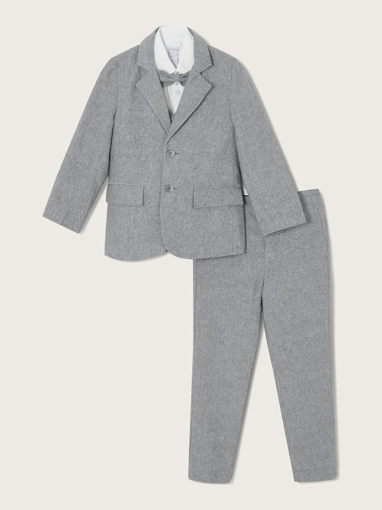Monsoon Grey Luca Five-Piece Suit with Jacket - Image 1 of 5