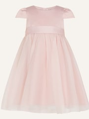 Monsoon Pink Tulle Baby Bridesmaid Dress - Image 1 of 3