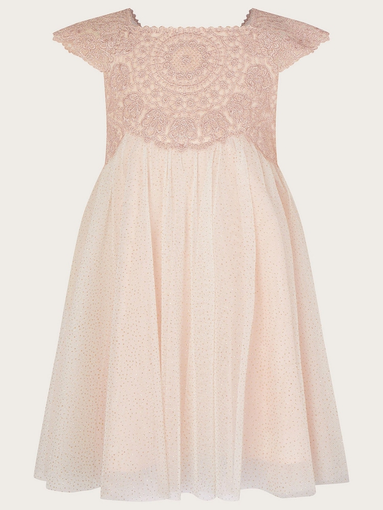 Monsoon Pink Baby Estella Dress - Image 1 of 3
