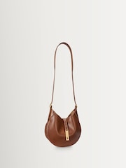 Polo Ralph Lauren Brown Small Leather Shoulder Bag - Image 6 of 8