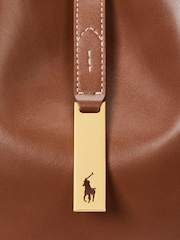 Polo Ralph Lauren Brown Small Leather Shoulder Bag - Image 8 of 8