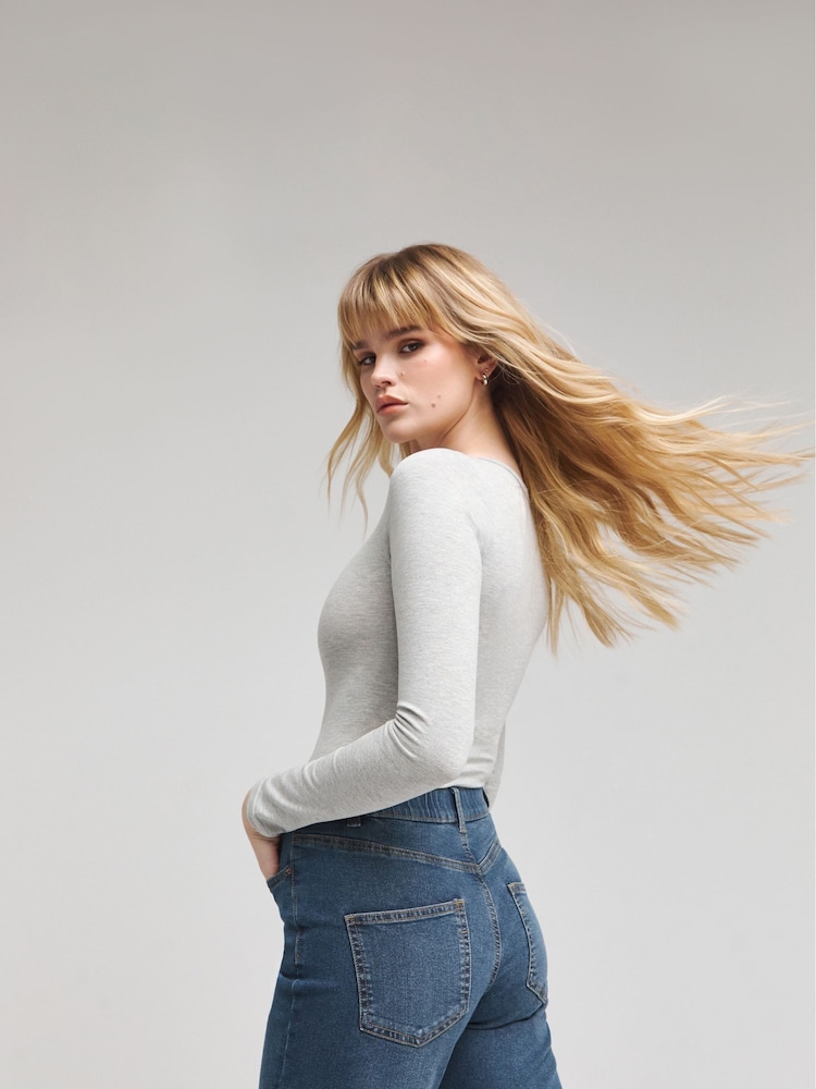 Simply Be Vintage Blue 24/7 Straight Leg Jeans - Image 3 of 4