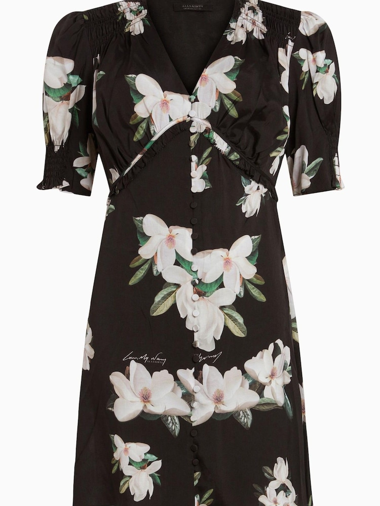 AllSaints Black Demi Alessandra Dress - Image 1 of 6