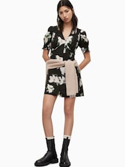 AllSaints Black Demi Alessandra Dress - Image 4 of 6