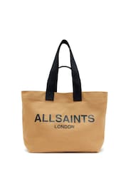 AllSaints Black 100% Cotton Ali Canvas Tote Bag - Image 3 of 5