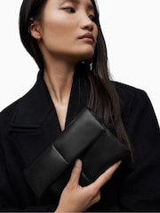 AllSaints Black Quilt Ezra Cross-body Bag - Image 1 of 5