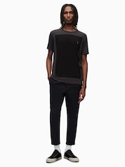 AllSaints Black Lobke Short Sleeve Crew T-Shirt - Image 3 of 5