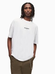 AllSaints White Subverse Short Sleeve Crew T-Shirt - Image 2 of 7