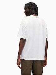 AllSaints White Subverse Short Sleeve Crew T-Shirt - Image 3 of 7