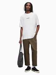 AllSaints White Subverse Short Sleeve Crew T-Shirt - Image 5 of 7