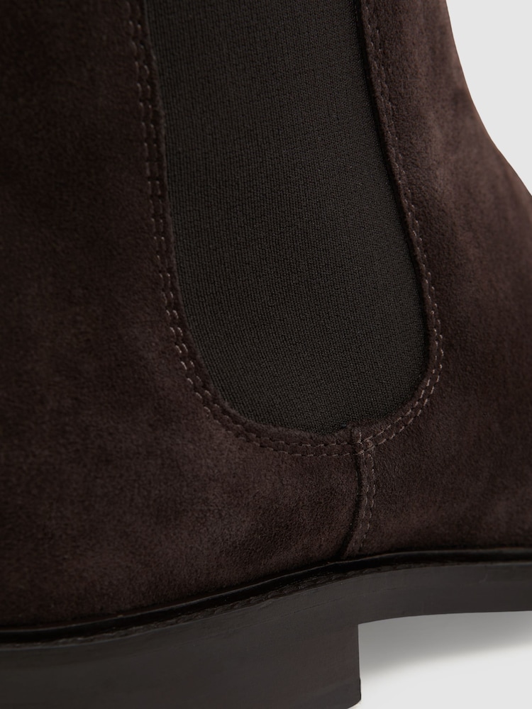 Reiss Chocolate Tenor Leather Chelsea Boots - Image 5 of 5
