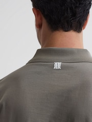 Reiss Sage Belfry Mercerised Egyptian Cotton Polo Shirt - Image 6 of 7