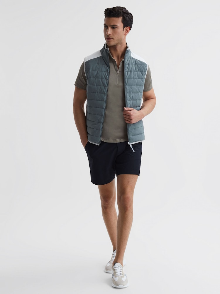 Reiss Sage Belfry Mercerised Egyptian Cotton Polo Shirt - Image 7 of 7