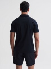 Azul marino - Polo de algodón egipcio mercerizado Belfry de Reiss - Imagen 5 de 7