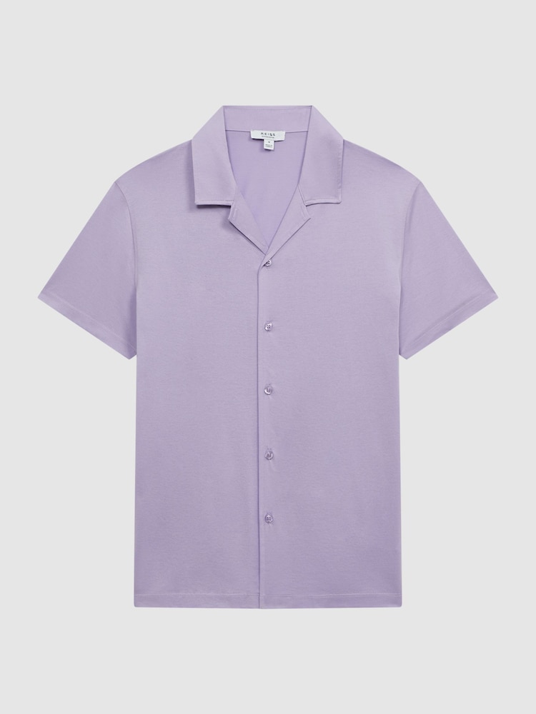 قميص جيرسيه ميرسيريزيه بياقة كوبان Caspa من Reiss - صورة 2 من 4