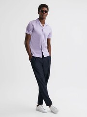 قميص جيرسيه ميرسيريزيه بياقة كوبان Caspa من Reiss - صورة 3 من 4