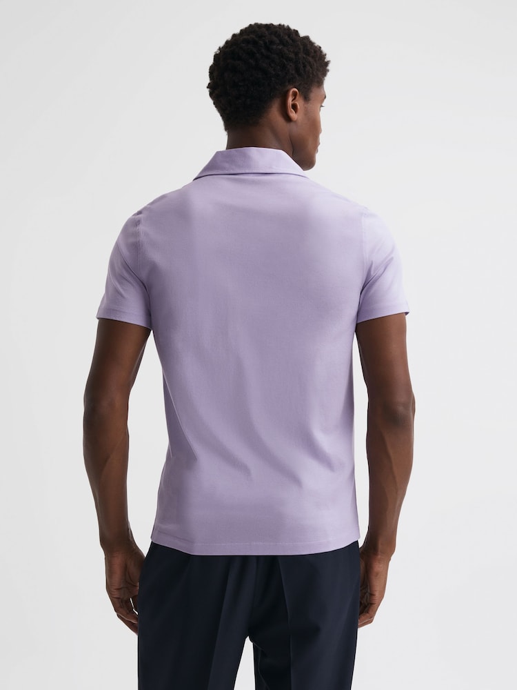 قميص جيرسيه ميرسيريزيه بياقة كوبان Caspa من Reiss - صورة 4 من 4