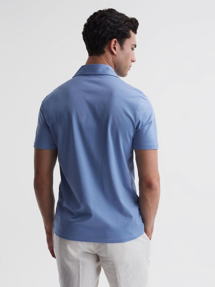 قميص جيرسيه ميرسيريزيه بياقة كوبان Caspa من Reiss - صورة 4 من 4