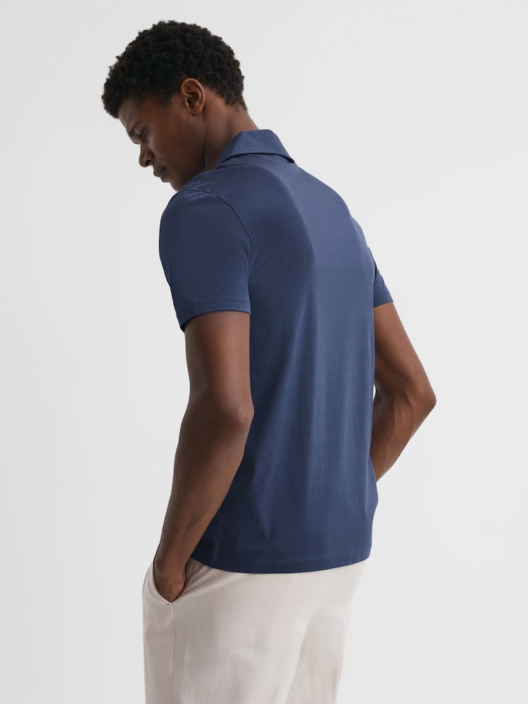 قميص جيرسيه ميرسيريزيه بياقة كوبان Caspa من Reiss - صورة 4 من 4
