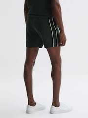 Reiss Dark Green Fredericks Towelling Drawstring Shorts - Image 4 of 4