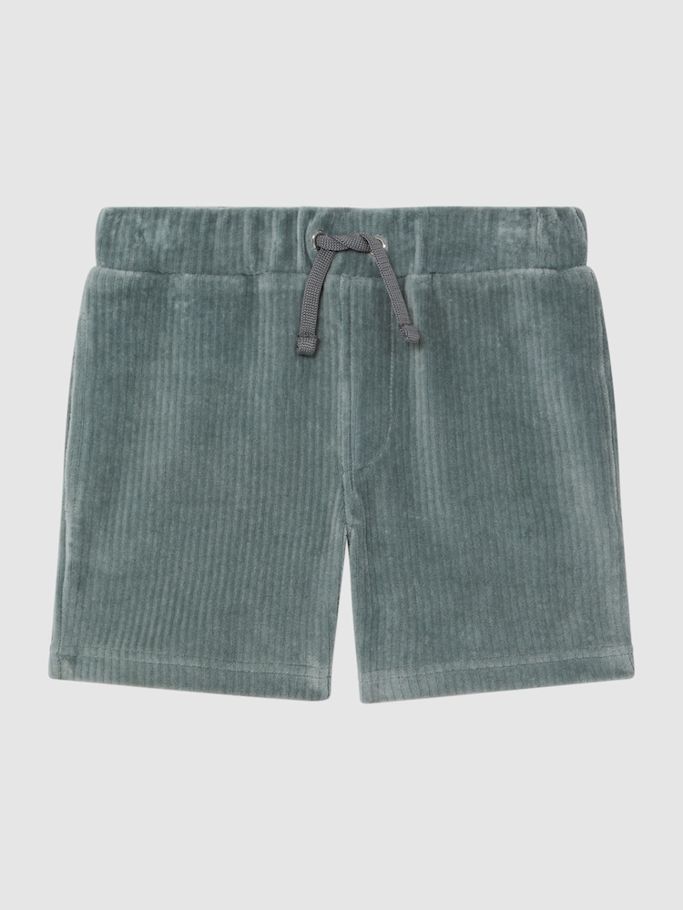 Reiss Sage Tortuga Senior Ribbed Chenille Drawstring Shorts - Image 2 of 5