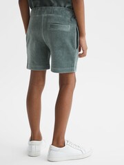Reiss Sage Tortuga Senior Ribbed Chenille Drawstring Shorts - Image 5 of 5