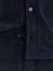 Reiss Navy Tortuga Senior Ribbed Chenille Drawstring Shorts - Image 4 of 6