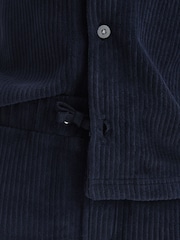 Reiss Navy Tortuga Junior Ribbed Chenille Drawstring Shorts - Image 4 of 6
