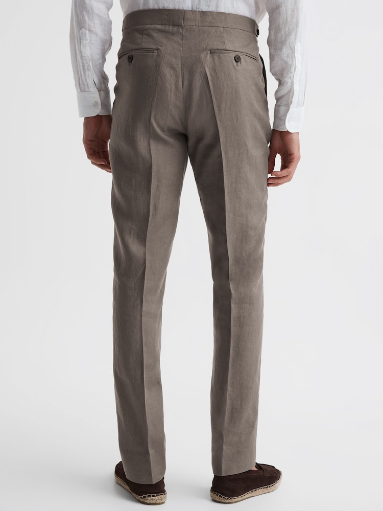 Pantalones de lino de corte slim Kin de Reiss - Imagen 5 de 5