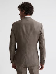 Reiss Sage Kin Slim Fit Single Breasted Linen Blazer - Image 5 of 7
