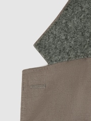 Reiss Sage Kin Slim Fit Single Breasted Linen Blazer - Image 7 of 7