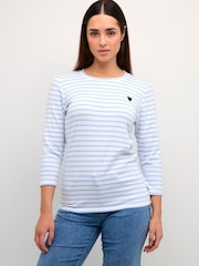 Liddy Blue 3/4 Sleeve T-Shirt - Image 1 of 6