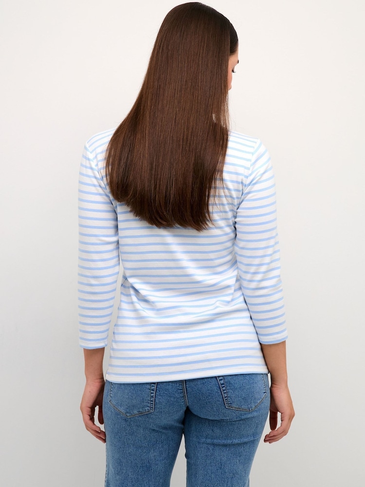 Liddy Blue 3/4 Sleeve T-Shirt - Image 2 of 6