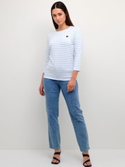 Liddy Blue 3/4 Sleeve T-Shirt - Image 3 of 6