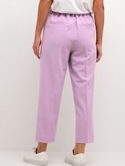 Kaffe Pink Sakura Cropped Trousers - Image 2 of 6