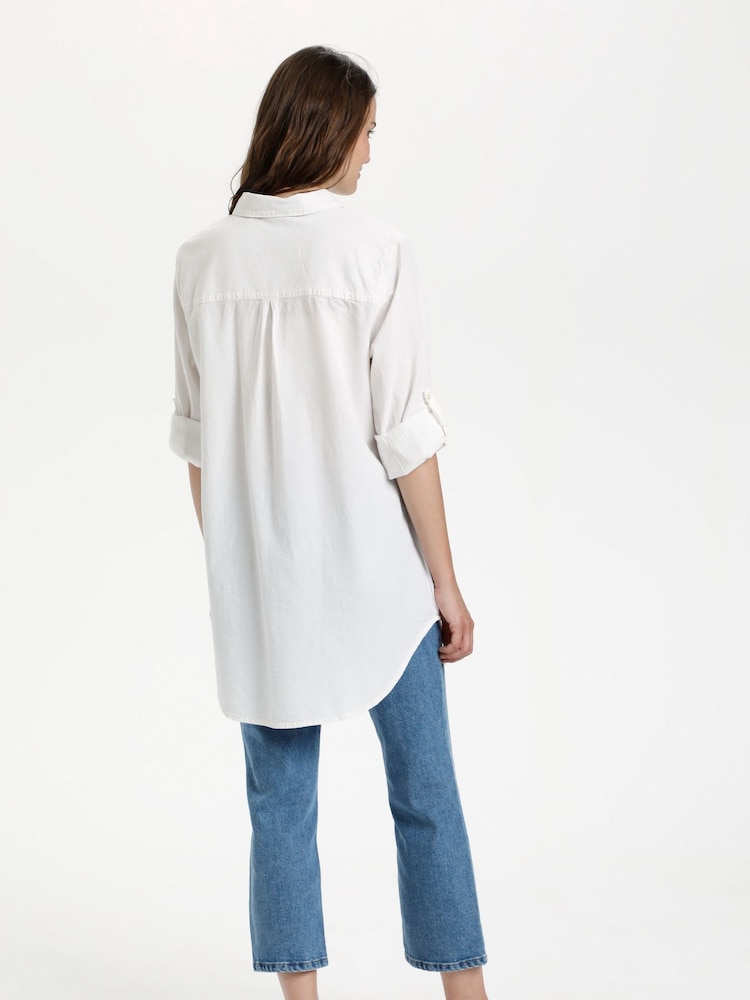 Kaffe 100% Cotton Naya Tunic Shirt - Image 2 of 6