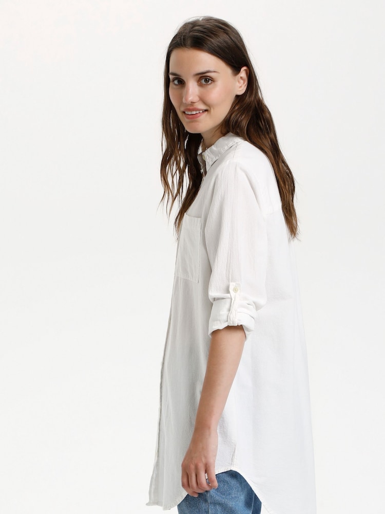 Kaffe 100% Cotton Naya Tunic Shirt - Image 3 of 6